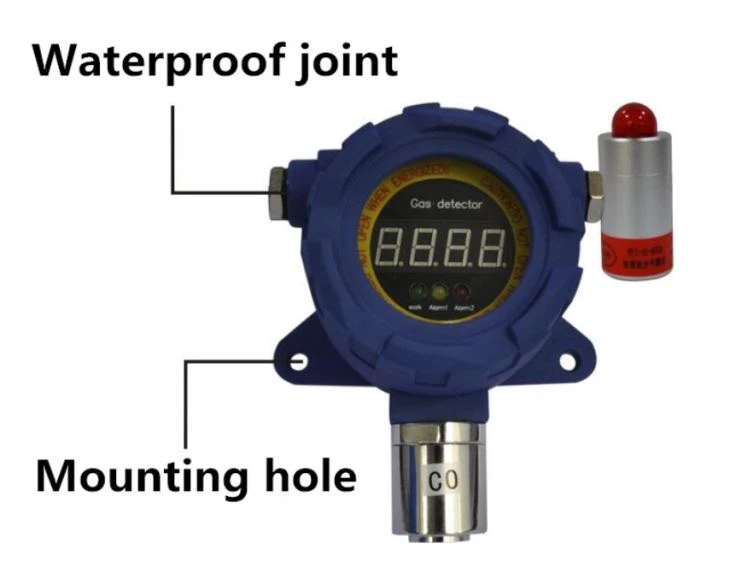 fixed LED display CO H2S NH3 O3 gas sensor gas detector